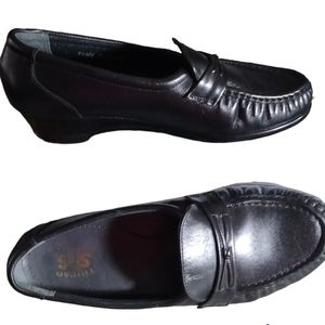 COPY - SAS Easier Black Tripad Comfort Foot slip on shoe, 7.5WW